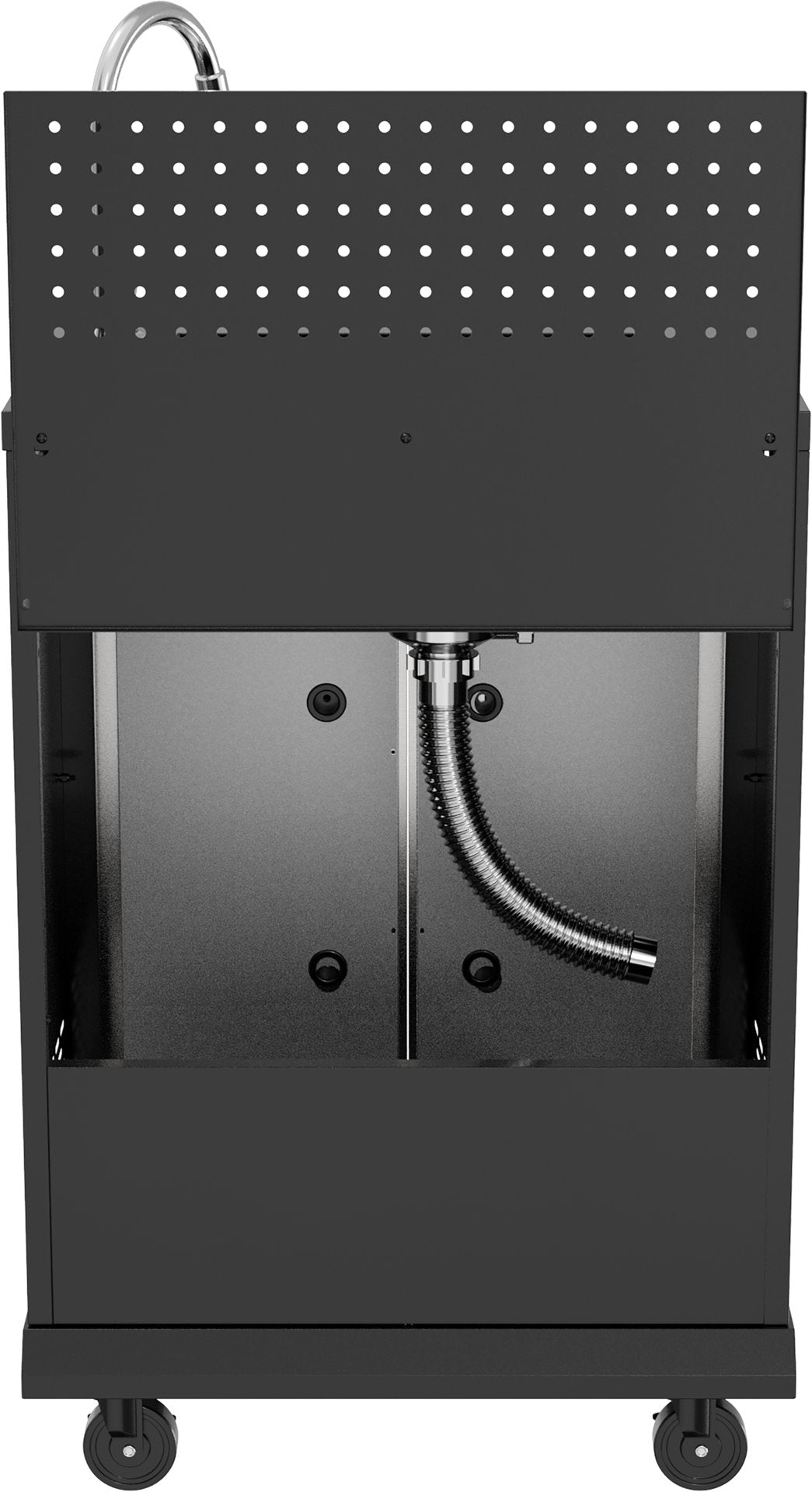 Mobiletto Modulare per Barbecue a Gas con Lavello e Rubinetto su Ruote