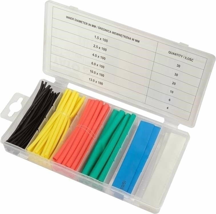 Kit 100 Pz di Guaina Termorestringente Di Diversi Colori Yato