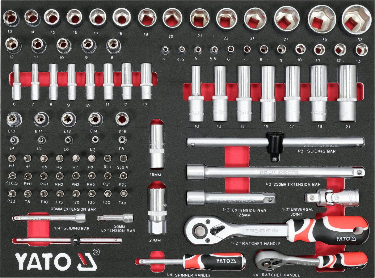 Carrello Yato Portautensili Officina 7 Cassetti con Ruote e Serratura Centrale