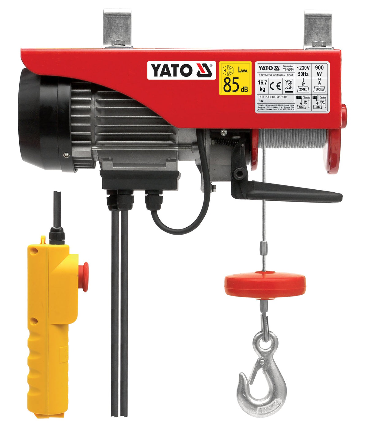 Palan électrique 900 W 250/500 kg