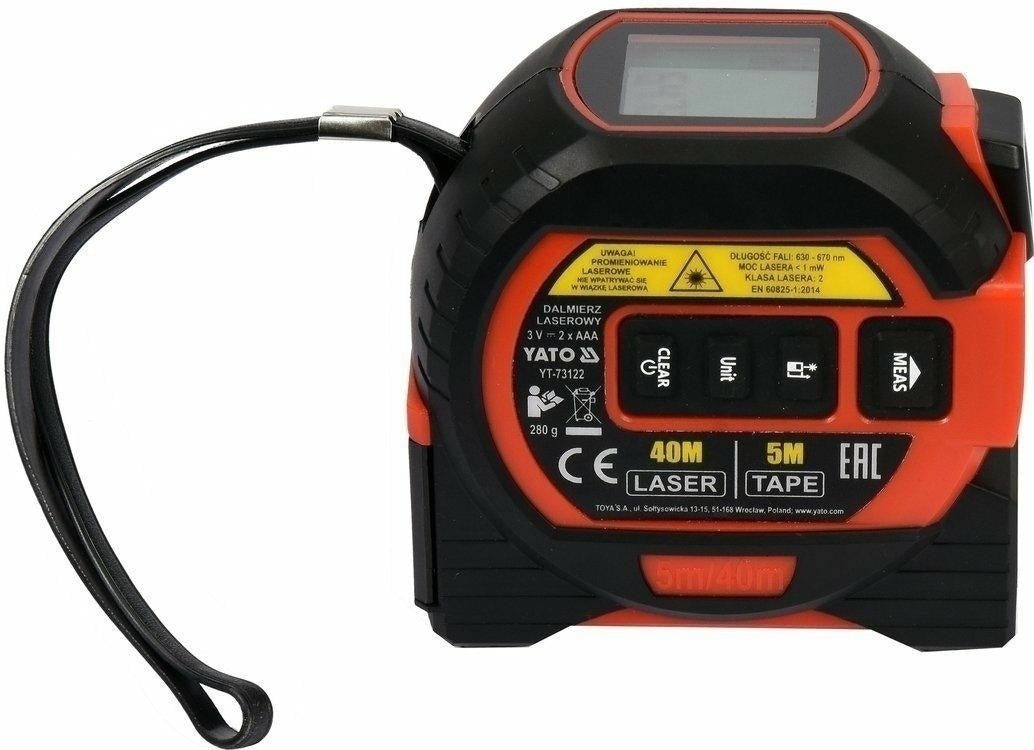 Metro Laser Yato 5Mt con Laser 40Mt