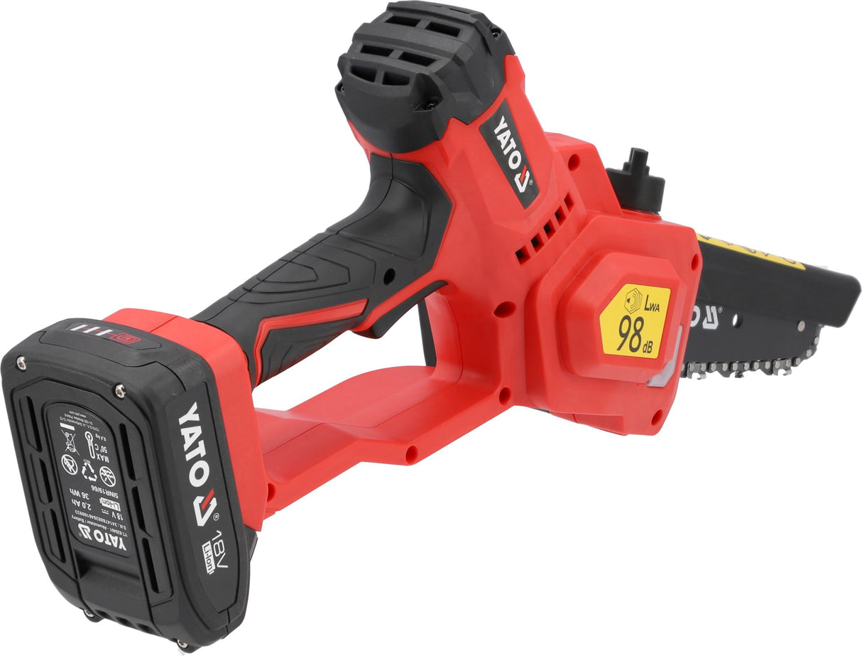 Mini Motosega a Batteria Yato 18V – Barra 7" con Motore Brushless