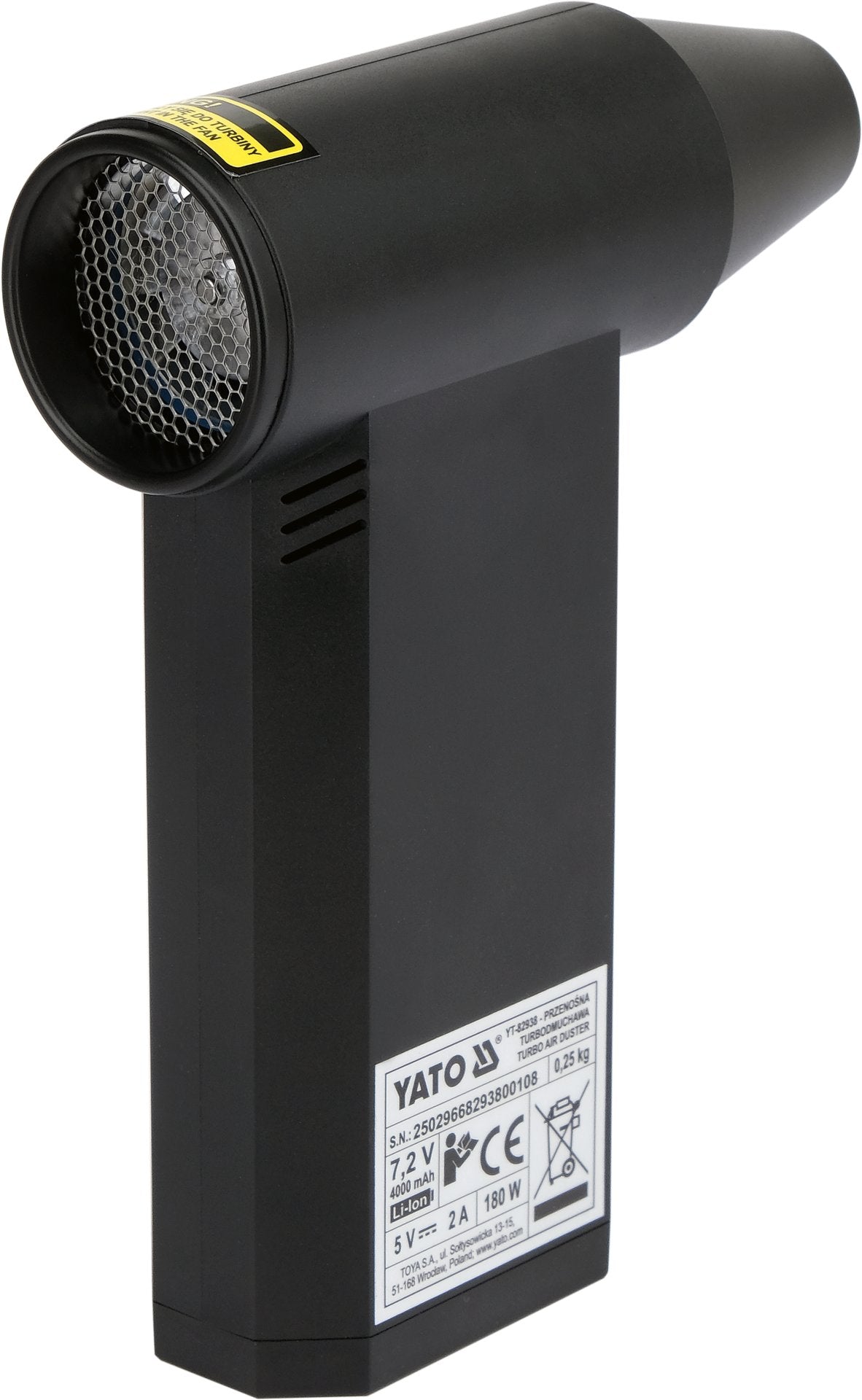 Mini Turbosoffiatore Wireless 180W 135.000 Giri USB-C