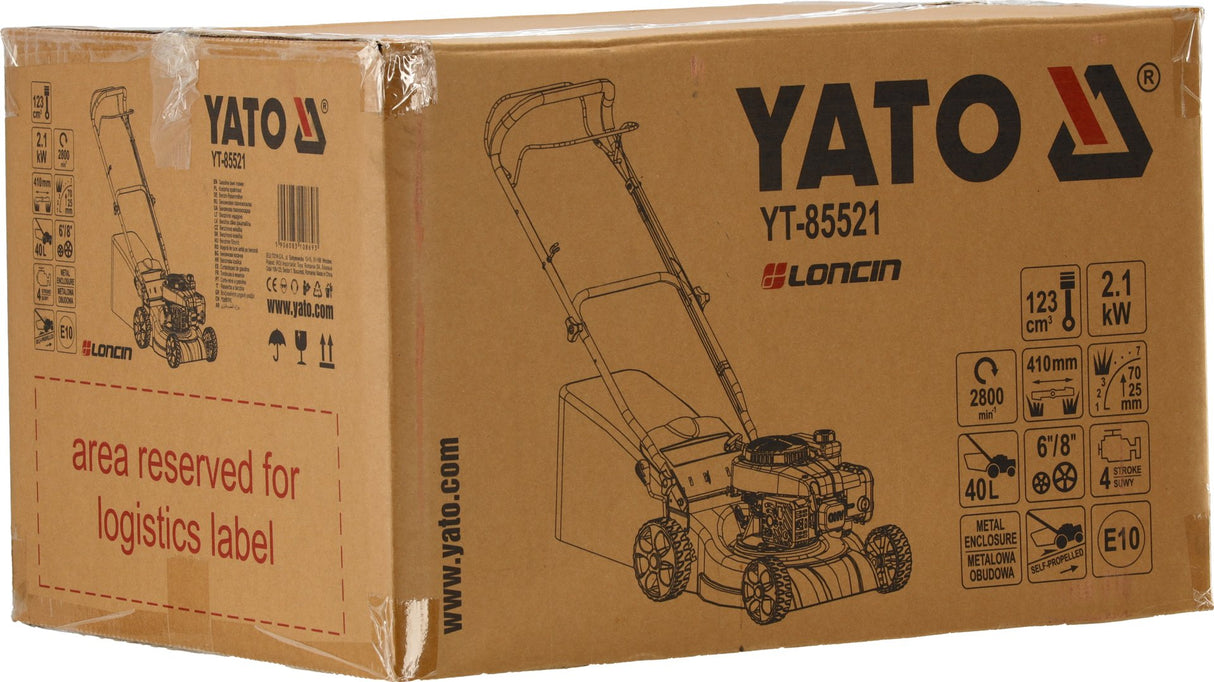 Rasaerba a Benzina Semovente 41 cm Yato 123cc