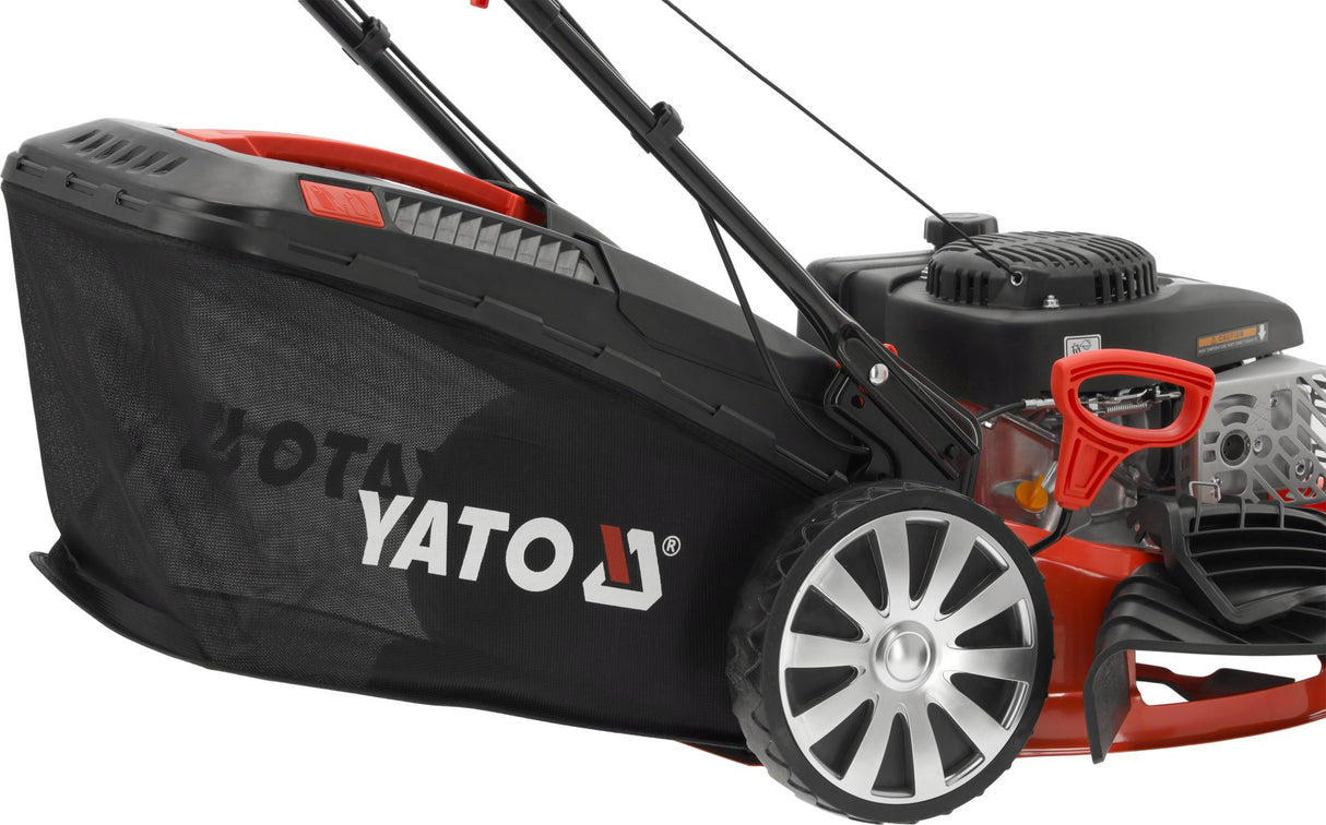 Tagliaerba a Scoppio Yato 139cc 3,5Cv 46cm Trazione 4in1 Con Serbatoio Da 62L