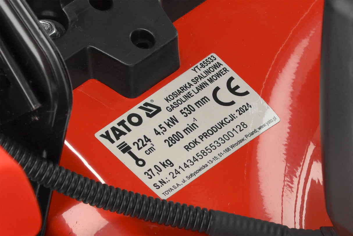 Tosaerba Semovente a Benzina 53 cm Con Avviamento Elettrico Motore Loncin 224 cm³