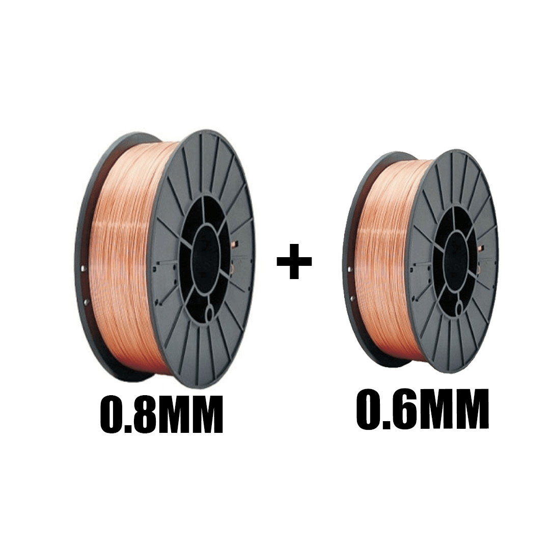 2 bobines de fil (0,6 + 0,8 mm) de 1 kg chacune
