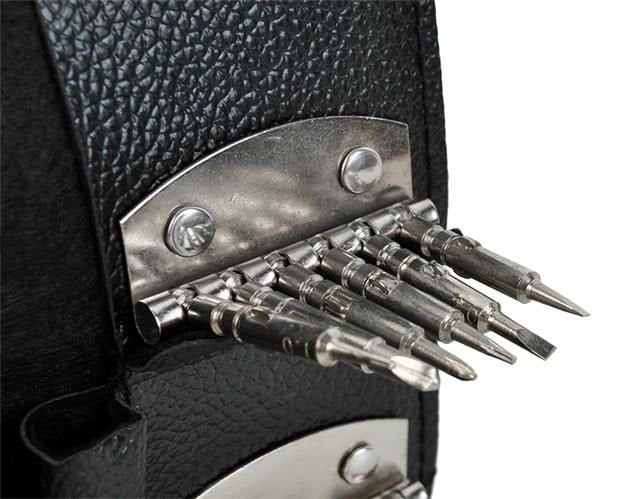 Set cacciaviti di precisione 25 in 1 – acciaio CrV, custodia in ecopelle con chiusura magnetica