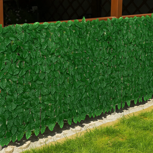 Siepe artificiale da balcone e giardino 3×1 m – 6 pannelli in PP anti-UV