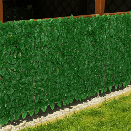 Siepe artificiale da balcone e giardino 3×1 m – 6 pannelli in PP anti-UV