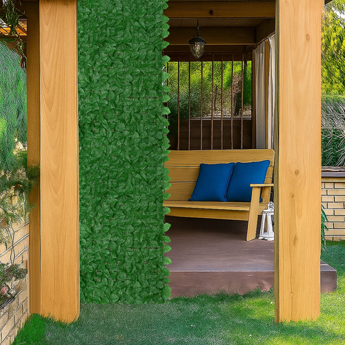 Siepe artificiale da balcone e giardino 3×1 m – 6 pannelli in PP anti-UV