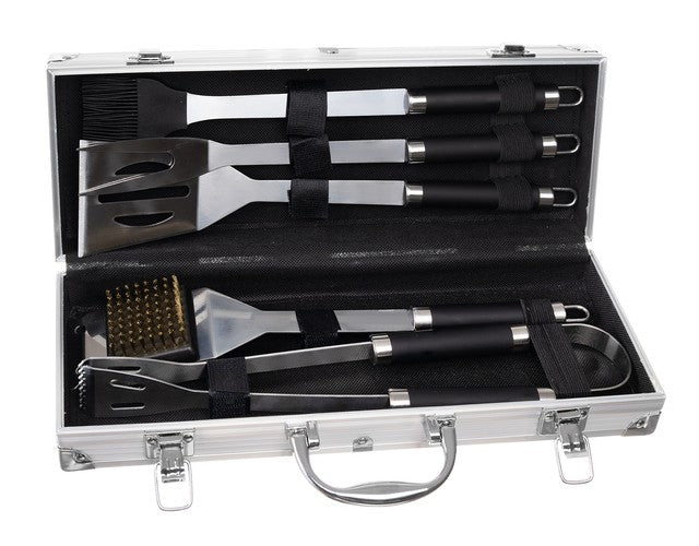 Ustensiles de barbecue - Ensemble de 5 accessoires + étui