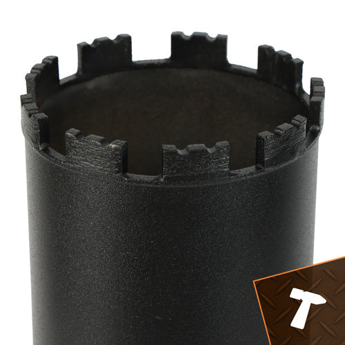 Carotiera diamantata professionale Ø 112 mm × 460 mm – filetto 1.1/4 UNC, 9 segmenti