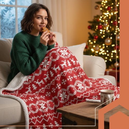 Coperta Natalizia Double-Face Ruhhy 130×170 cm