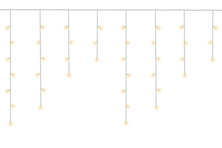Luci natalizie bianco caldo – ghiaccioli 300 LED 31V