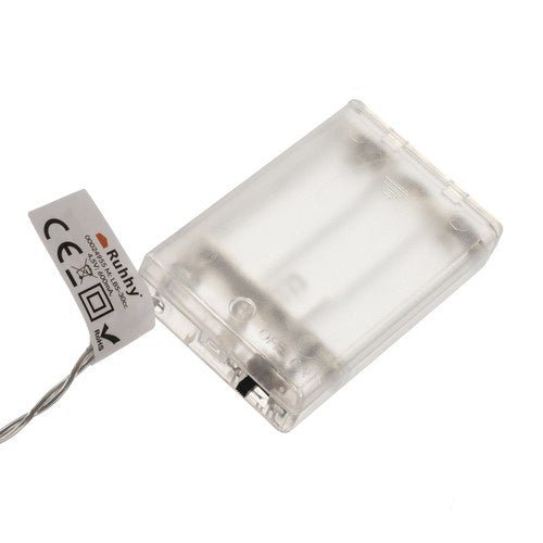 Ghirlanda Luminosa Natalizia a LED con Renne – Bianco Caldo, 10 Pezzi