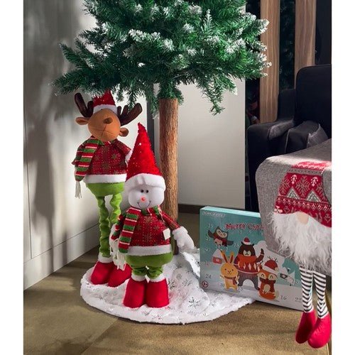 Renne de Noël avec pattes télescopiques 62-95 cm, décoration de Noël, nouveauté 2023