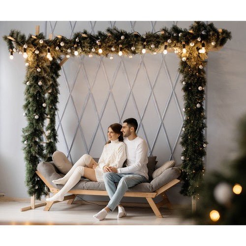 Ghirlanda Natalizia Ruhhy 2,7 m Decorazione Albero di Natale