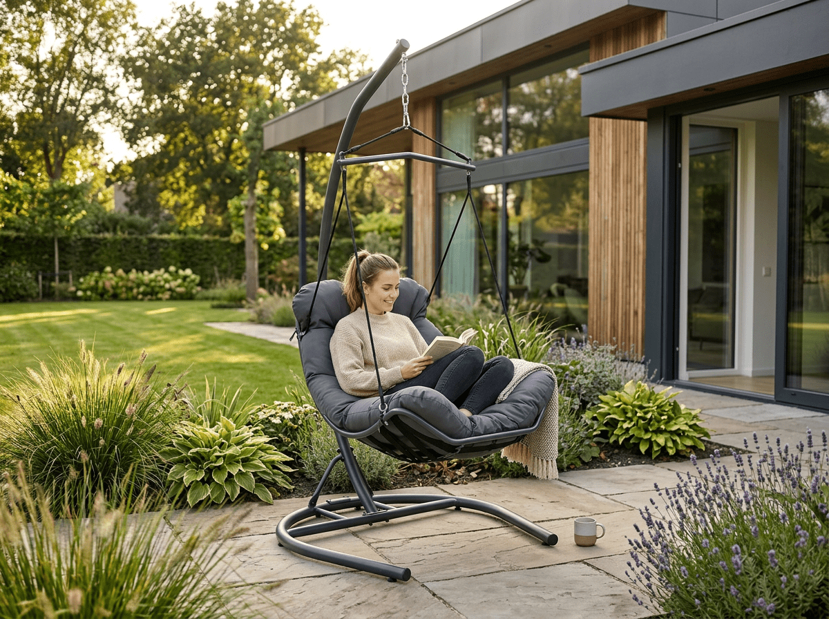 Poltrona sospesa Tumber Garden Line antracite