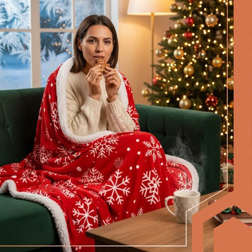 Coperta Natalizia Double Face Ruhhy 130×170 cm