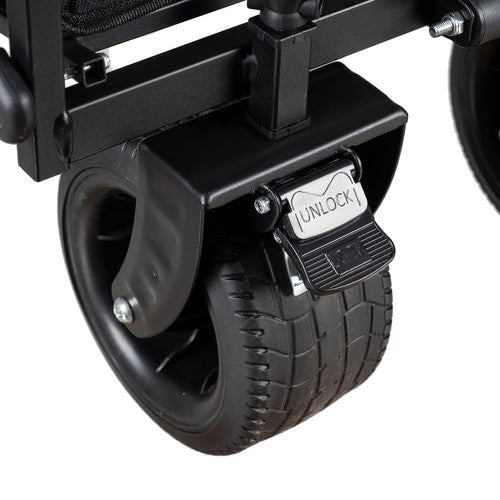 Carrello pieghevole nero da spiaggia e giardino Gardlov