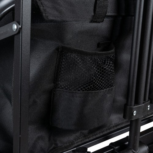 Carrello pieghevole nero da spiaggia e giardino Gardlov