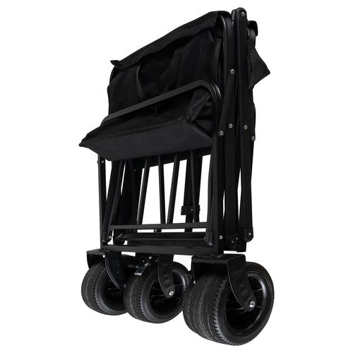 Carrello pieghevole nero da spiaggia e giardino Gardlov