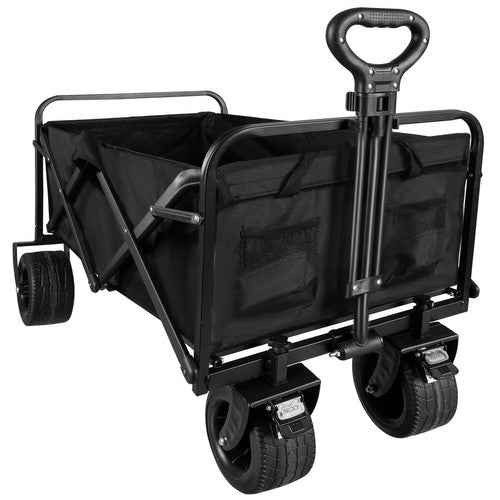 Carrello pieghevole nero da spiaggia e giardino Gardlov