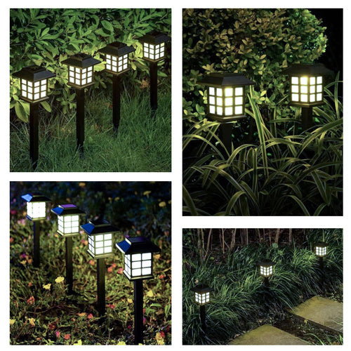 Lampade solari da giardino Gardlov 6 pezzi con picchetto luce LED