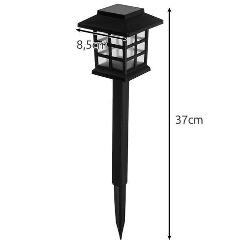 Lampade solari da giardino Gardlov 6 pezzi con picchetto luce LED