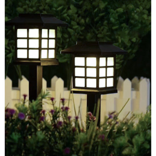 Lampade solari da giardino Gardlov 6 pezzi con picchetto luce LED