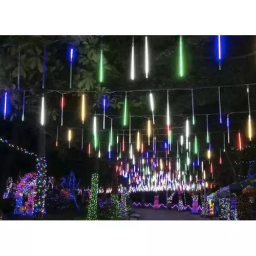 Pluie de météores multicolores de Noël à 36 LED 50 cm