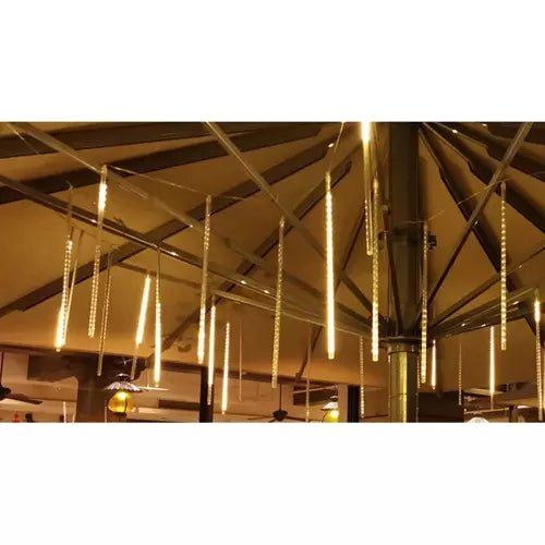 luci di natale meteore a led 36 gialle