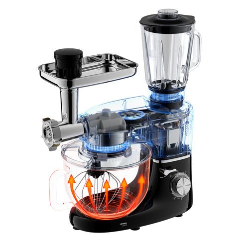 Robot da Cucina Planetario 3 in 1 Ruhhy 2200W con Frullatore e Tritacarne
