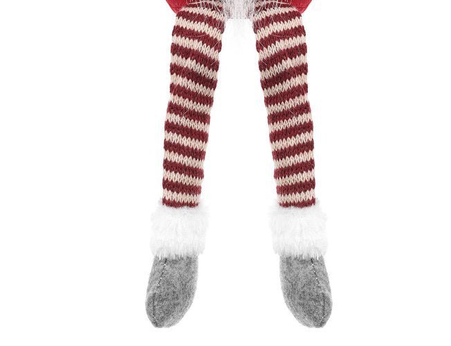 Gnomo Seduto Rosso\Grigio Decorazione Natalizia 50 cm