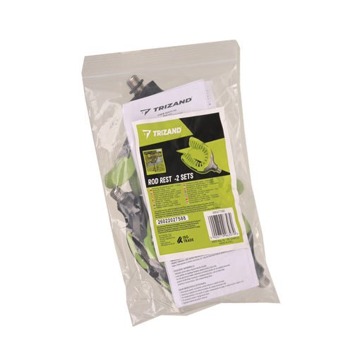 Set 2 supporti porta-canna da pesca anteriori + posteriori – TPR/ABS/acciaio inox
