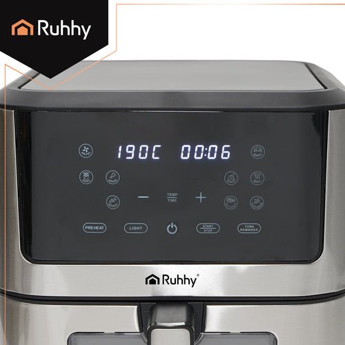 Friggitrice ad Aria Ruhhy 8L XXL 1800W 10 Programmi Display LED
