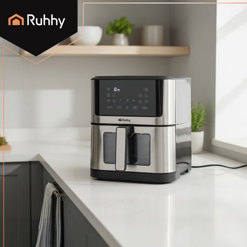 Friggitrice ad Aria Ruhhy 8L XXL 1800W 10 Programmi Display LED