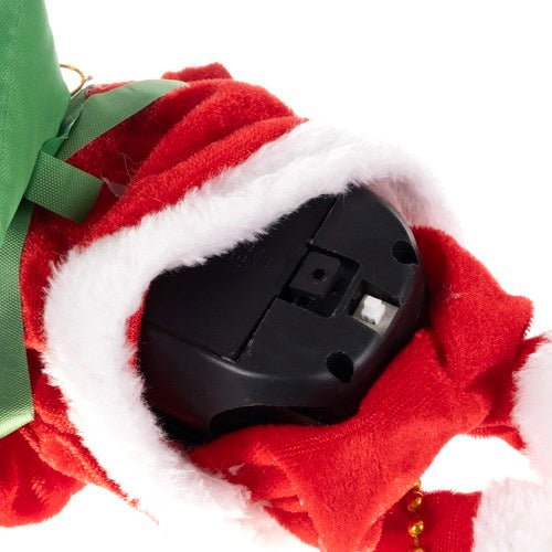 Babbo Natale su una Corda Decorazione Natalizia con Movimento e Musica, 100 cm