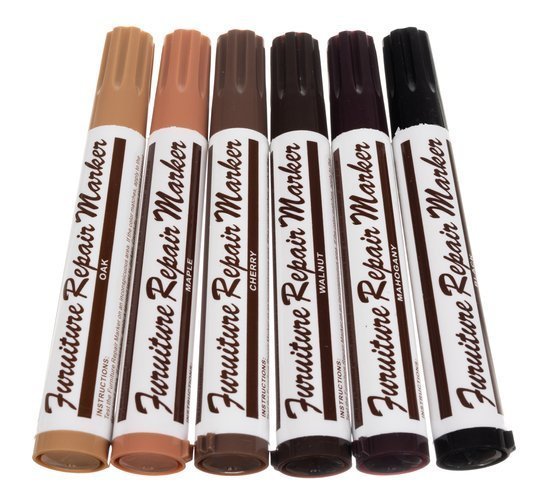 Kit de réparation de meubles/panneaux - 6 marqueurs