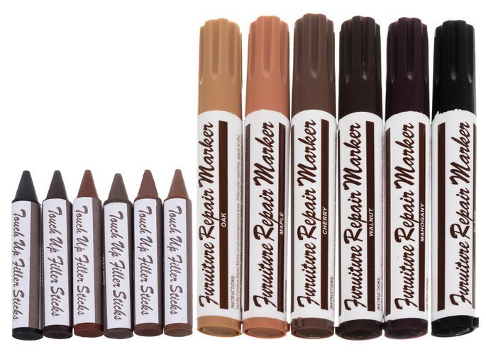 Kit de réparation de meubles/panneaux - 6 marqueurs