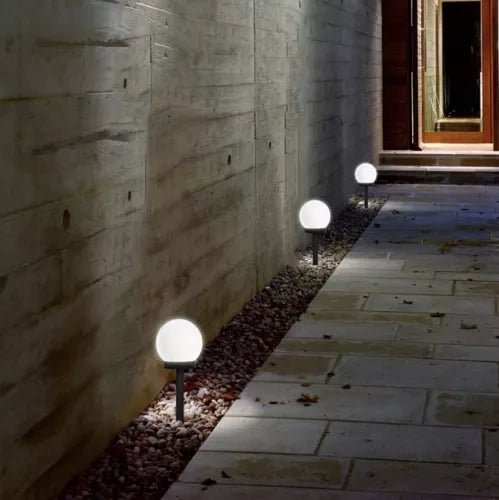 Lampade solari da giardino a sfera Gardlov set 6 pezzi con sensore crepuscolare