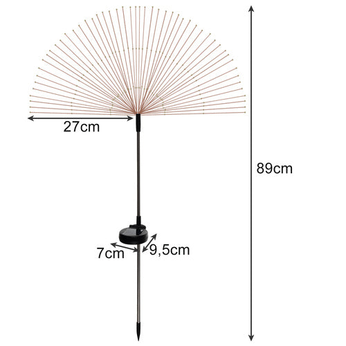 Lampade solari da giardino Gardlov effetto dente di leone 2 pezzi LED