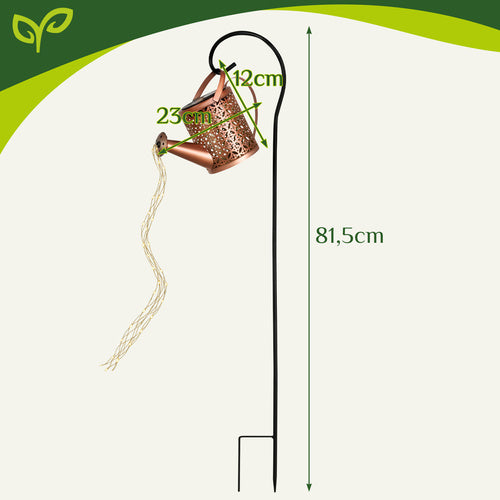 Lampada solare da giardino annaffiatoio Gardlov 60 LED effetto acqua