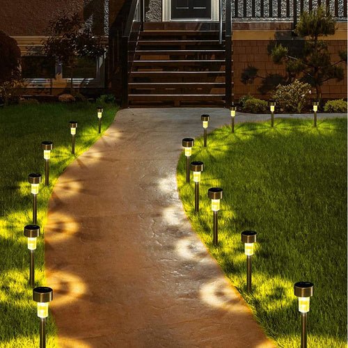 Lampade solari da giardino Gardlov 10 pezzi luce calda con picchetto