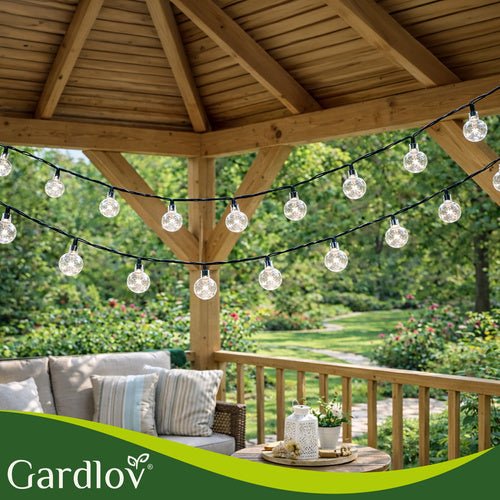 Ghirlanda solare Gardlov 7 m 50 LED luce calda IP65