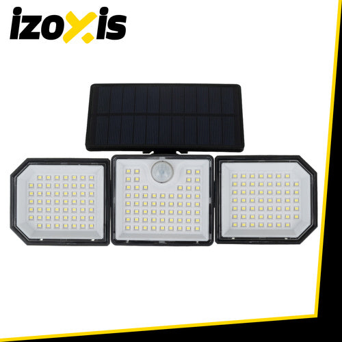 Lampada solare da parete Izoxis 167 LED 500 lumen con sensore di movimento