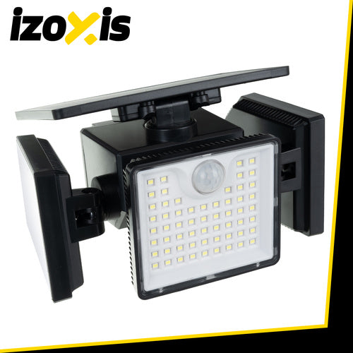 Lampada solare da parete Izoxis 167 LED 500 lumen con sensore di movimento
