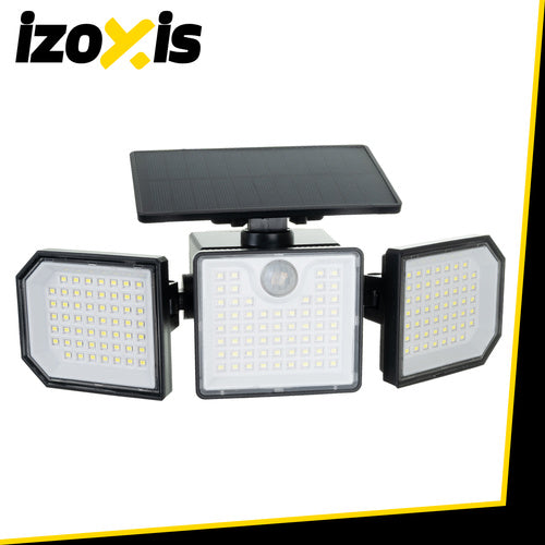 Lampada solare da parete Izoxis 167 LED 500 lumen con sensore di movimento