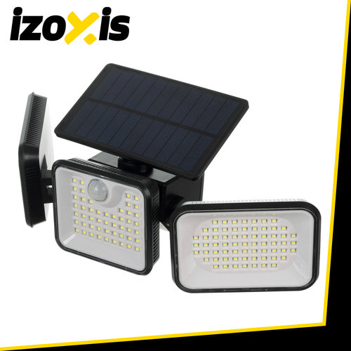 Lampada solare da esterno Izoxis 180 LED con sensore di movimento IP65